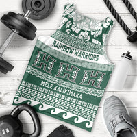 Hawaii Rainbow Warriors Christmas Men Tank Top Kakau Motifs LT7 - Polynesian Pride