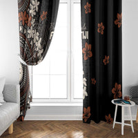 Bula Fiji Women's Day Window Curtain Classic Masi Tapa