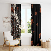 Bula Fiji Women's Day Window Curtain Classic Masi Tapa
