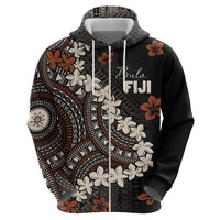 Bula Fiji Women's Day Zip Hoodie Classic Masi Tapa