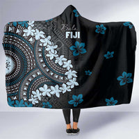 Bula Fiji Women's Day Hooded Blanket Indigo Masi Tapa LT7 One Size Indigo - Polynesian Pride