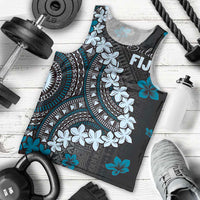 Bula Fiji Women's Day Men Tank Top Indigo Masi Tapa LT7 - Polynesian Pride