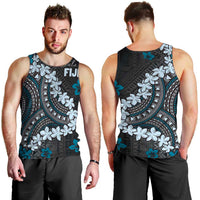 Bula Fiji Women's Day Men Tank Top Indigo Masi Tapa LT7 - Polynesian Pride