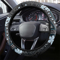 Bula Fiji Women's Day Steering Wheel Cover Indigo Masi Tapa