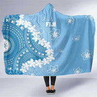 Bula Fiji Women's Day Hooded Blanket Turquoise Masi Tapa LT7 One Size Turquoise - Polynesian Pride