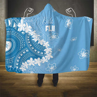 Bula Fiji Women's Day Hooded Blanket Turquoise Masi Tapa LT7 - Polynesian Pride
