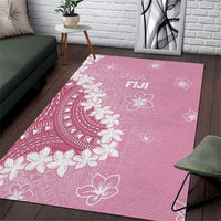 Bula Fiji Women's Day Area Rug Pink Masi Tapa