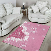 Bula Fiji Women's Day Area Rug Pink Masi Tapa