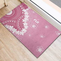 Bula Fiji Women's Day Rubber Doormat Pink Masi Tapa LT7 - Polynesian Pride