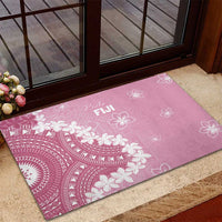Bula Fiji Women's Day Rubber Doormat Pink Masi Tapa LT7 - Polynesian Pride