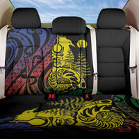 New Caledonia Kanaky Back Car Seat Cover Stylized Fleche Faitiere With Kagu Bird