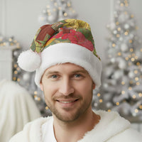 Mahalo Hawaii - Ka Pule a ka Haku Christmas Santa Hat Tropical Flowers
