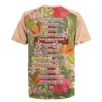 Mahalo Hawaii - Ka Pule a ka Haku Rugby Jersey Tropical Flowers