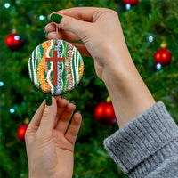 Mahalo Hawaii - Ka Pule a ka Haku Ceramic Ornament Mixed Lei LT7 - Polynesian Pride
