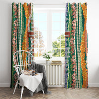 Mahalo Hawaii - Ka Pule a ka Haku Window Curtain Mixed Lei LT7 - Polynesian Pride