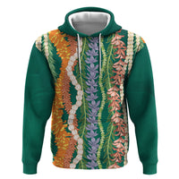 Mahalo Hawaii - Ka Pule a ka Haku Zip Hoodie Mixed Lei