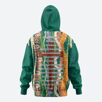 Mahalo Hawaii - Ka Pule a ka Haku Zip Hoodie Mixed Lei