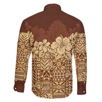 Niue Hiapo Motif Family Matching Off Shoulder Short Dress and Hawaiian Shirt Tapa Classic