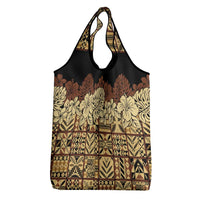 Niue Hiapo Motif Grocery Bag Tapa Classic - Black Ver