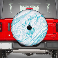 Sharks Couple Dreamy Polynesians Floral Sea Spare Tire Cover Turquoise LT7 - Polynesian Pride