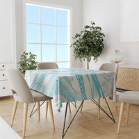 Sharks Couple Dreamy Polynesians Floral Sea Tablecloth Turquoise LT7 - Polynesian Pride