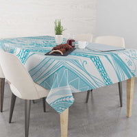 Sharks Couple Dreamy Polynesians Floral Sea Tablecloth Turquoise LT7 - Polynesian Pride