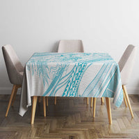 Sharks Couple Dreamy Polynesians Floral Sea Tablecloth Turquoise LT7 - Polynesian Pride