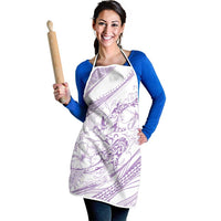 Sharks Couple Dreamy Polynesians Floral Sea Apron Lilac LT7 - Polynesian Pride