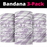 Sharks Couple Dreamy Polynesians Floral Sea Neck Gaiter Lilac LT7 package One Size: 25*50cm Lilac - Polynesian Pride