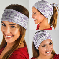 Sharks Couple Dreamy Polynesians Floral Sea Neck Gaiter Lilac LT7 - Polynesian Pride