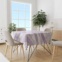 Sharks Couple Dreamy Polynesians Floral Sea Tablecloth Lilac LT7 - Polynesian Pride