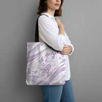 Sharks Couple Dreamy Polynesians Floral Sea Tote Bag Lilac LT7 - Polynesian Pride