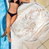 Sharks Couple Dreamy Polynesians Floral Sea Beach Blanket Hazel LT7 - Polynesian Pride