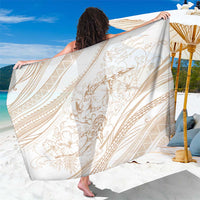 Sharks Couple Dreamy Polynesians Floral Sea Sarong Hazel - Polynesian Pride