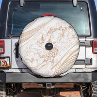 Sharks Couple Dreamy Polynesians Floral Sea Spare Tire Cover Hazel - Polynesian Pride