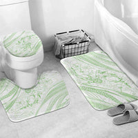 Sharks Couple Dreamy Polynesians Floral Sea Bathroom Set Emerald LT7 Mat Set Only (3 pcs) One Size Emerald - Polynesian Pride