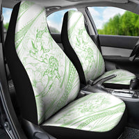 Sharks Couple Dreamy Polynesians Floral Sea Car Seat Cover Emerald LT7 - Polynesian Pride