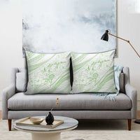 Sharks Couple Dreamy Polynesians Floral Sea Pillow Cover Emerald - Polynesian Pride