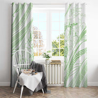 Sharks Couple Dreamy Polynesians Floral Sea Window Curtain Emerald LT7 - Polynesian Pride
