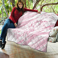Sharks Couple Dreamy Polynesians Floral Sea Quilt Pink LT7 - Polynesian Pride