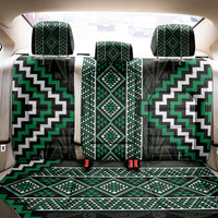 Jade Tukutuku Pattern Aotearoa Back Car Seat Cover Niho Taniwha and Puhoro Motifs
