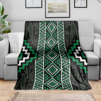 Jade Tukutuku Pattern Aotearoa Blanket Niho Taniwha and Puhoro Motifs