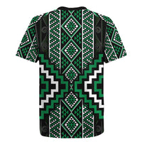 Jade Tukutuku Pattern Aotearoa Rugby Jersey Niho Taniwha and Puhoro Motifs