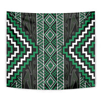 Jade Tukutuku Pattern Aotearoa Tapestry Niho Taniwha and Puhoro Motifs