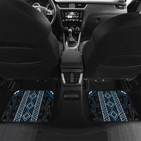 Azure Tukutuku Pattern Aotearoa Car Mats Niho Taniwha and Puhoro Motifs