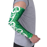 Pounamu Green Maori Arm Sleeves Koru Kowhaiwhai - Polynesian Pride