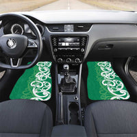 Pounamu Green Maori Car Mats Koru Kowhaiwhai - Polynesian Pride