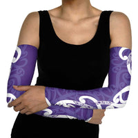 Violet Green Maori Arm Sleeves Koru Kowhaiwhai - Polynesian Pride
