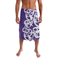 Violet Green Maori Lavalava Koru Kowhaiwhai - Polynesian Pride