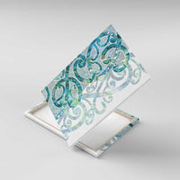 Paua Shell Maori Canvas Wall Art Koru Kowhaiwhai - Polynesian Pride